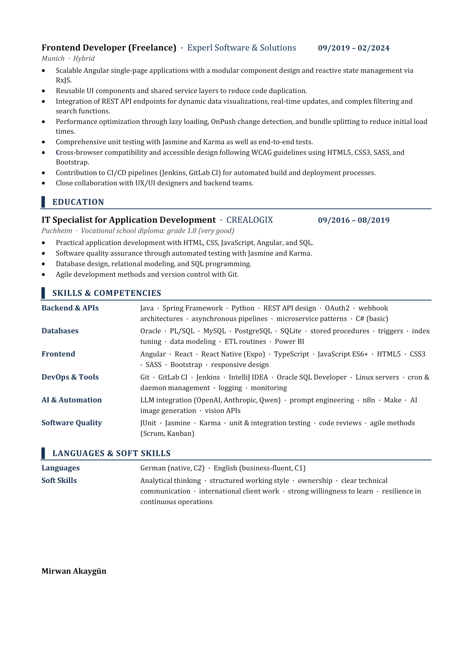 Resume Mirwan Akaygün – page 2